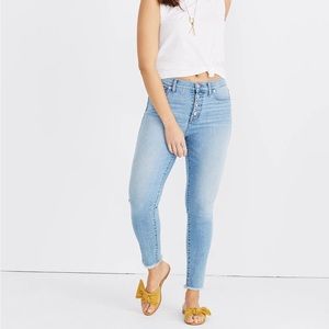 Madewell 9inch high rise skinny crop jeans